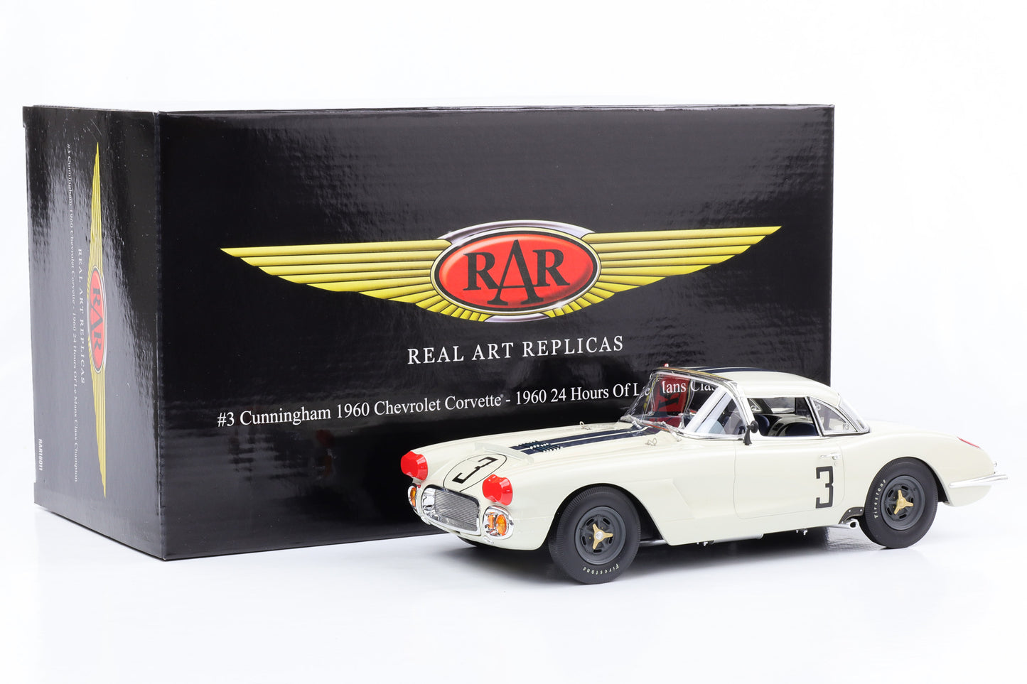 1:18 Cunningham Corvette #3 Class Champion 24h Le Mans 1960 ACME Resin