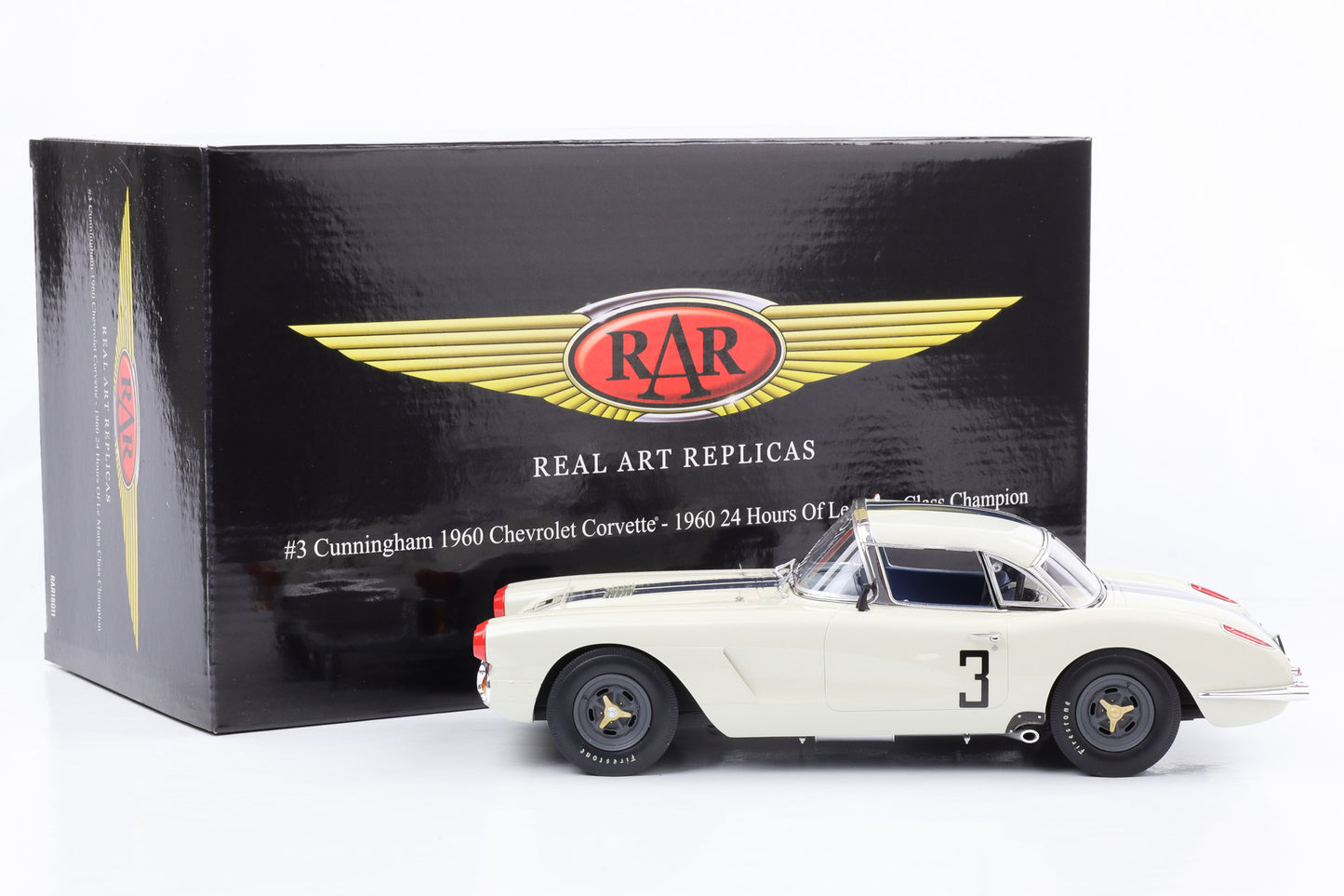 1:18 Cunningham Corvette #3 Class Champion 24h Le Mans 1960 ACME Resin