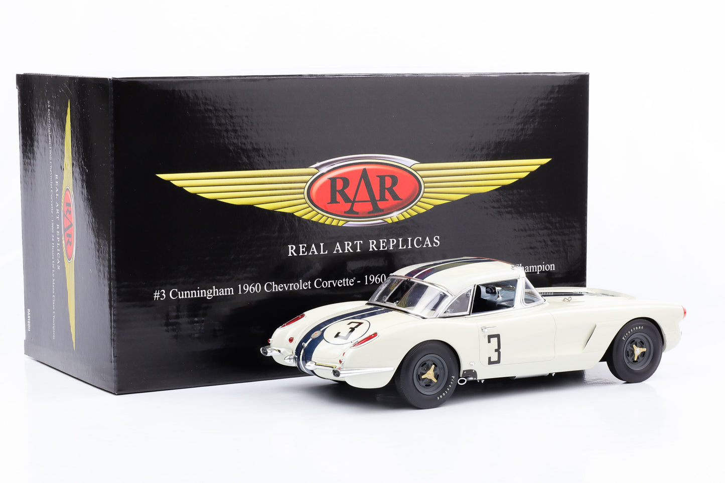 1:18 Cunningham Corvette #3 Class Champion 24h Le Mans 1960 ACME Resin