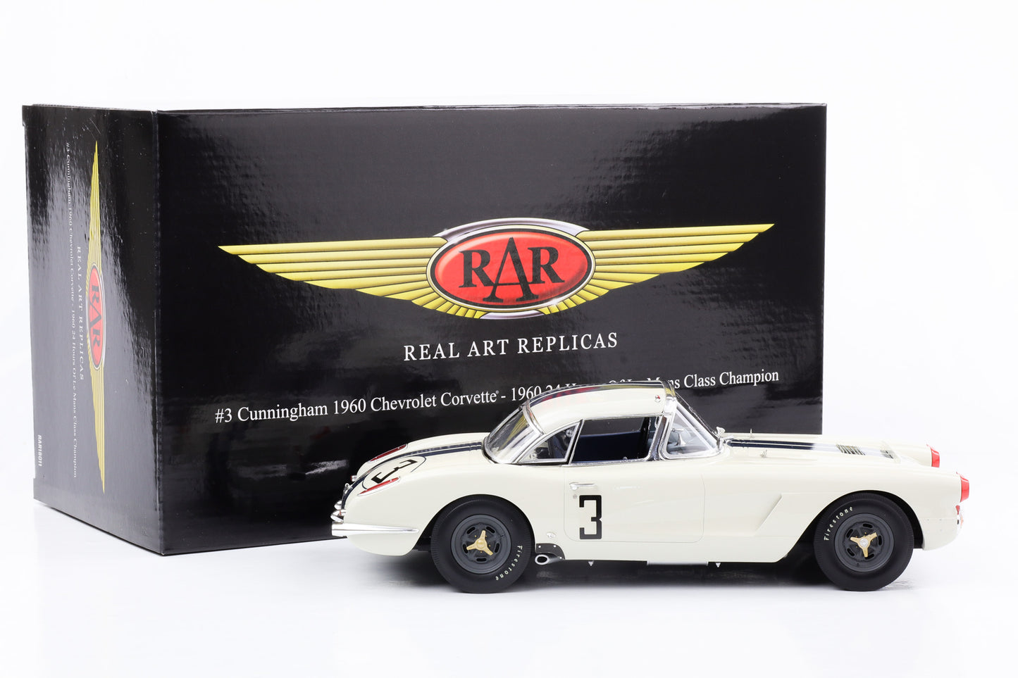 1:18 Cunningham Corvette #3 Class Champion 24h Le Mans 1960 ACME Resin