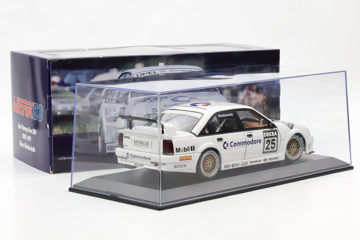 1:18 Opel Omega EVO 500 #25 DTM 1991 Niedzwiedz Werk83 + Vitrine