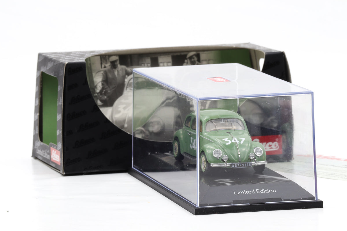 1:43 Schuco 1:43 Schuco VW Bretzelkäfer #347 Mille Miglia 1954 Strähle Spingler