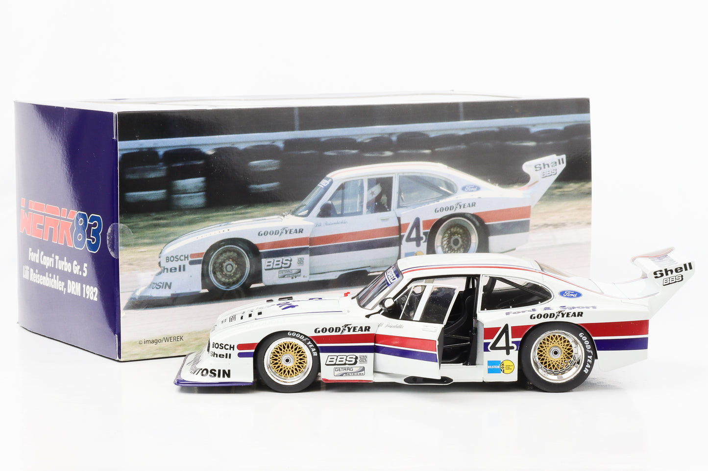 1:18 Zakspeed Ford Capri Turbo Gr. 5 #4 DRM 1982 Lili Reisenbichler Werk83