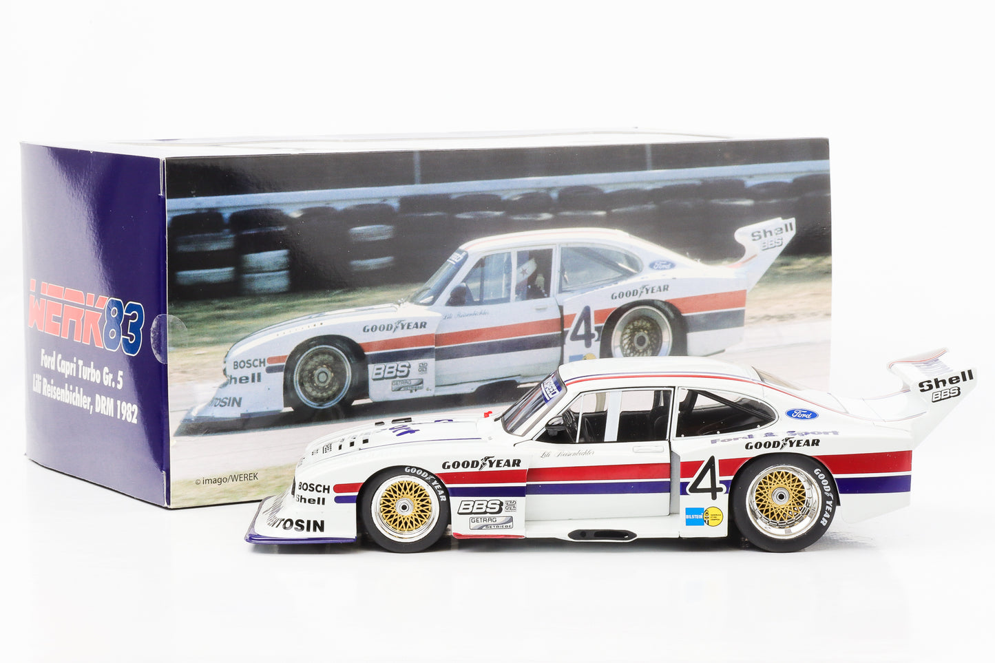 1:18 Zakspeed Ford Capri Turbo Gr. 5 #4 DRM 1982 Lili Reisenbichler Werk83