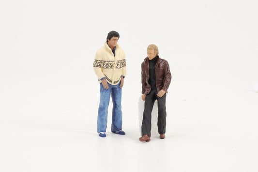 1:18 Cartrix Figur Set Starsky & Hutch für Modellauto Diorama Figuren 9,7 cm
