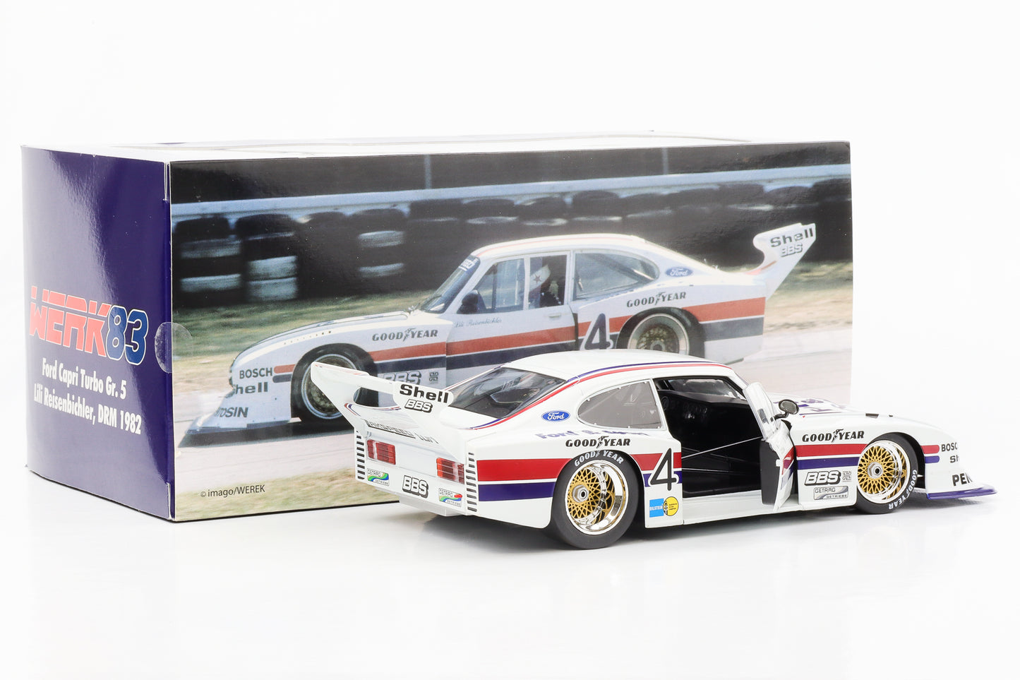 1:18 Zakspeed Ford Capri Turbo Gr. 5 #4 DRM 1982 Lili Reisenbichler Werk83