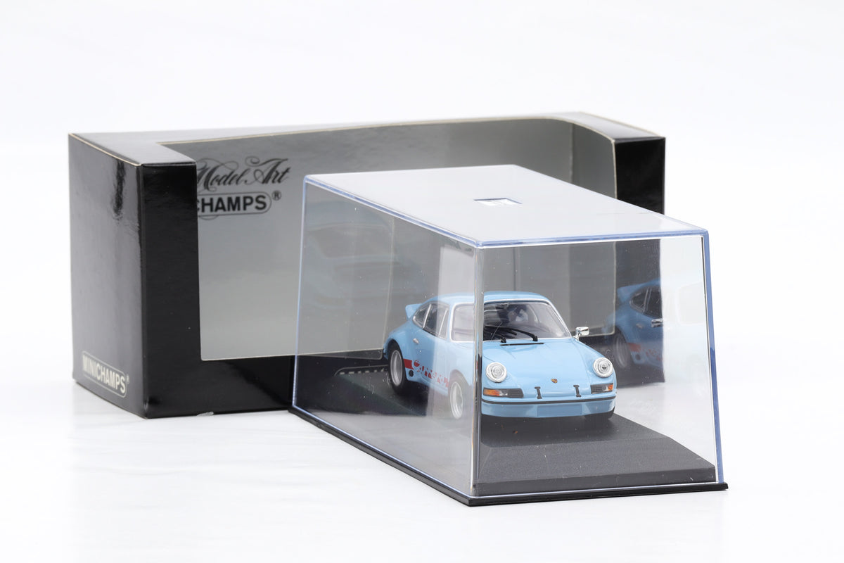1:43 Minichamps Porsche 911 Carrera RSR 2.8 1973 gulfblau mit indischrot