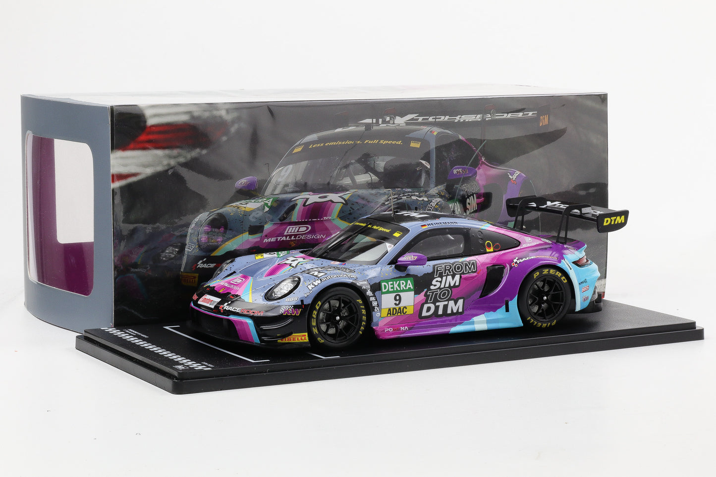 1:18 IXO Porsche 911 992 GT3 R #9 DTM 2023 Tim Heinemann