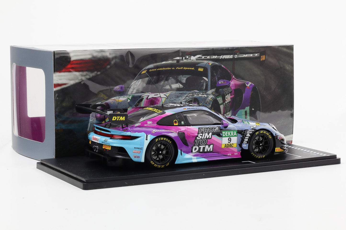 1:18 IXO Porsche 911 992 GT3 R #9 DTM 2023 Tim Heinemann