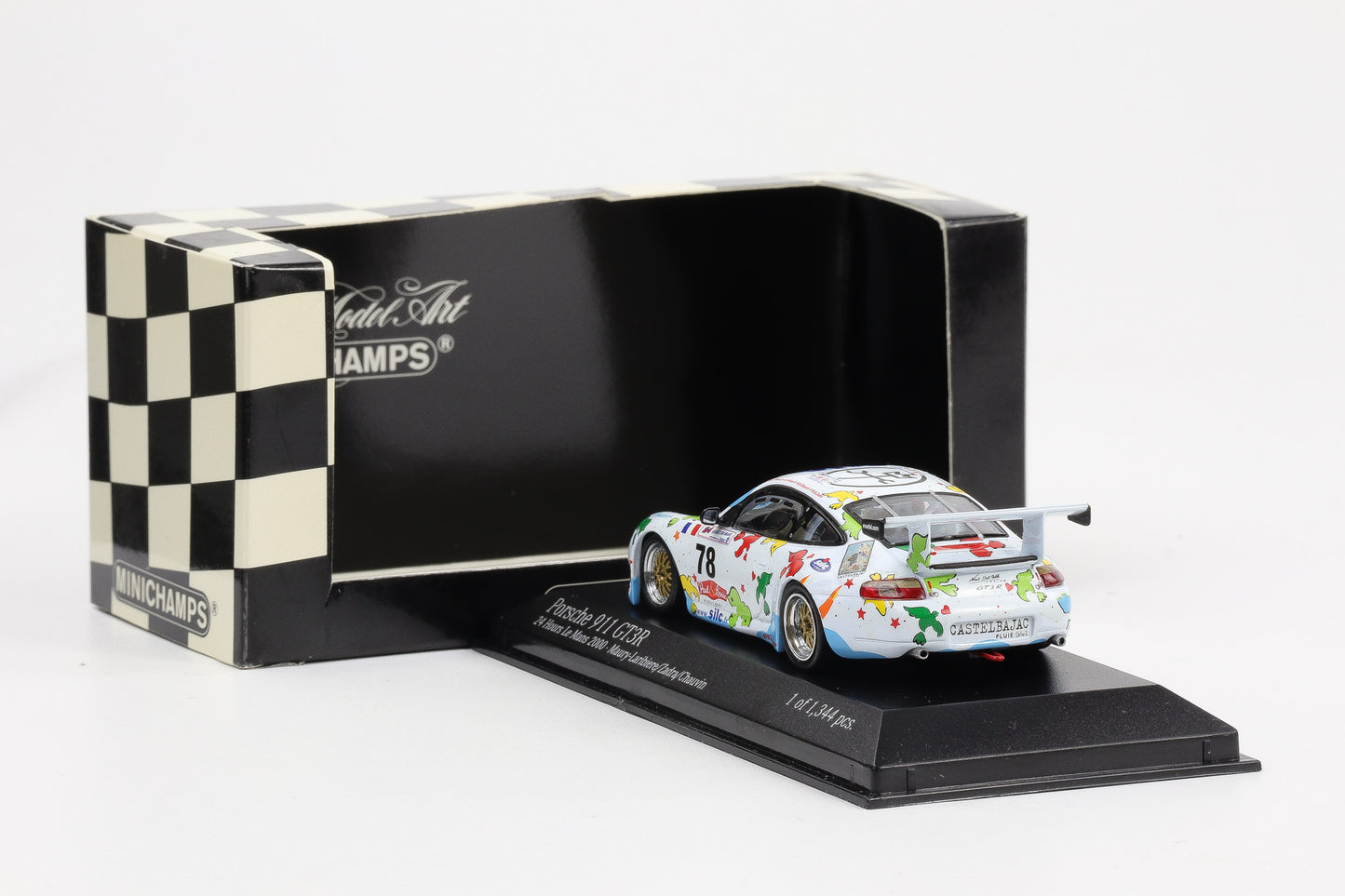 1:43 Minichamps Porsche 911 GT3 R 24h Le Mans 2000 Noel del Bello Racing