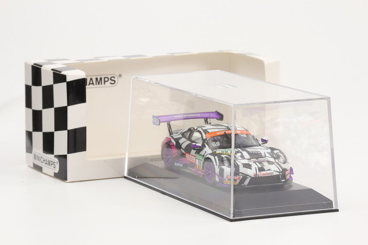 1:43 Minichamps Porsche 911 GT3 R Ping Police Slooten Luhr ADAC GT Masters 2019