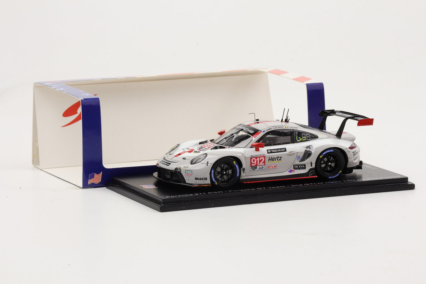1:43 Spark Porsche 911 RSR Porsche GT Team 2nd GTLM class 24h Daytona 2020
