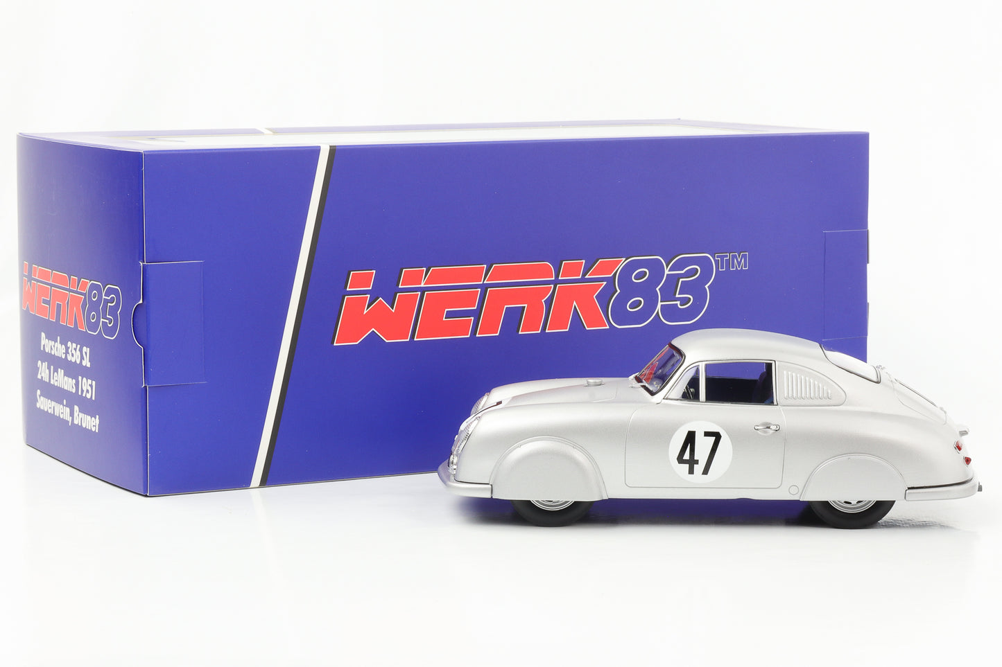 1:18 Porsche 356 SL #47 Sauerwein Brunet 24h Le Mans 1951 WERK83 diecast