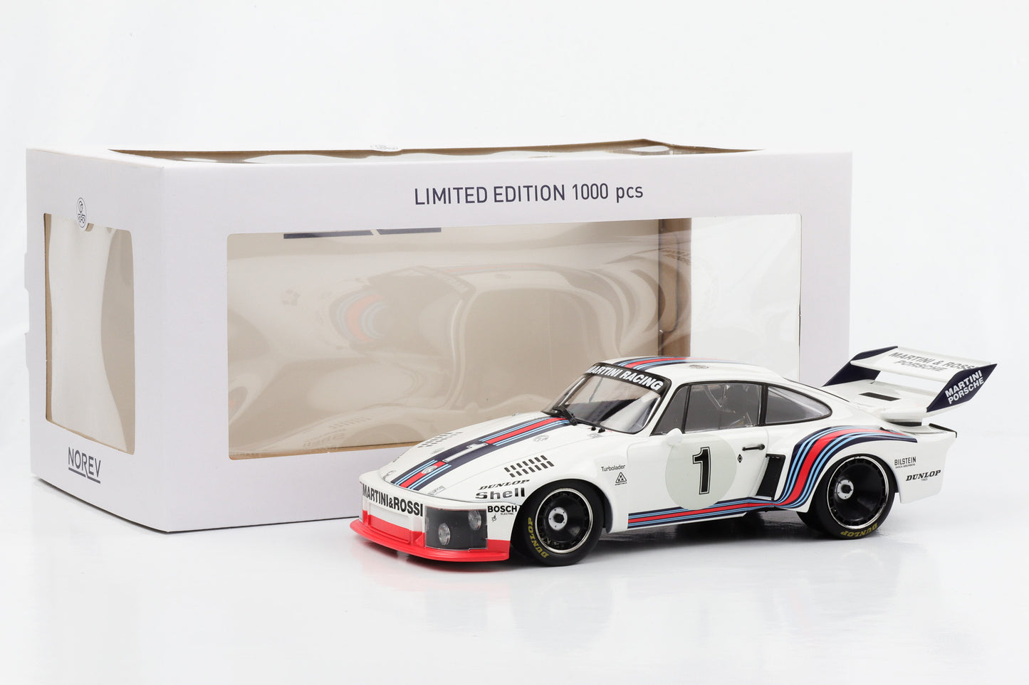 1:18 بورش 935 مارتيني الفائز الأول بسباق 6 ساعات ديجون 1976 Ickx Mass Norev Limited