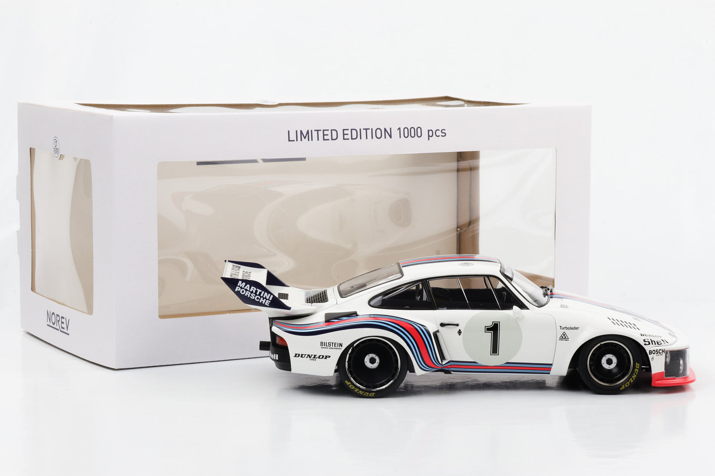 1:18 بورش 935 مارتيني الفائز الأول بسباق 6 ساعات ديجون 1976 Ickx Mass Norev Limited