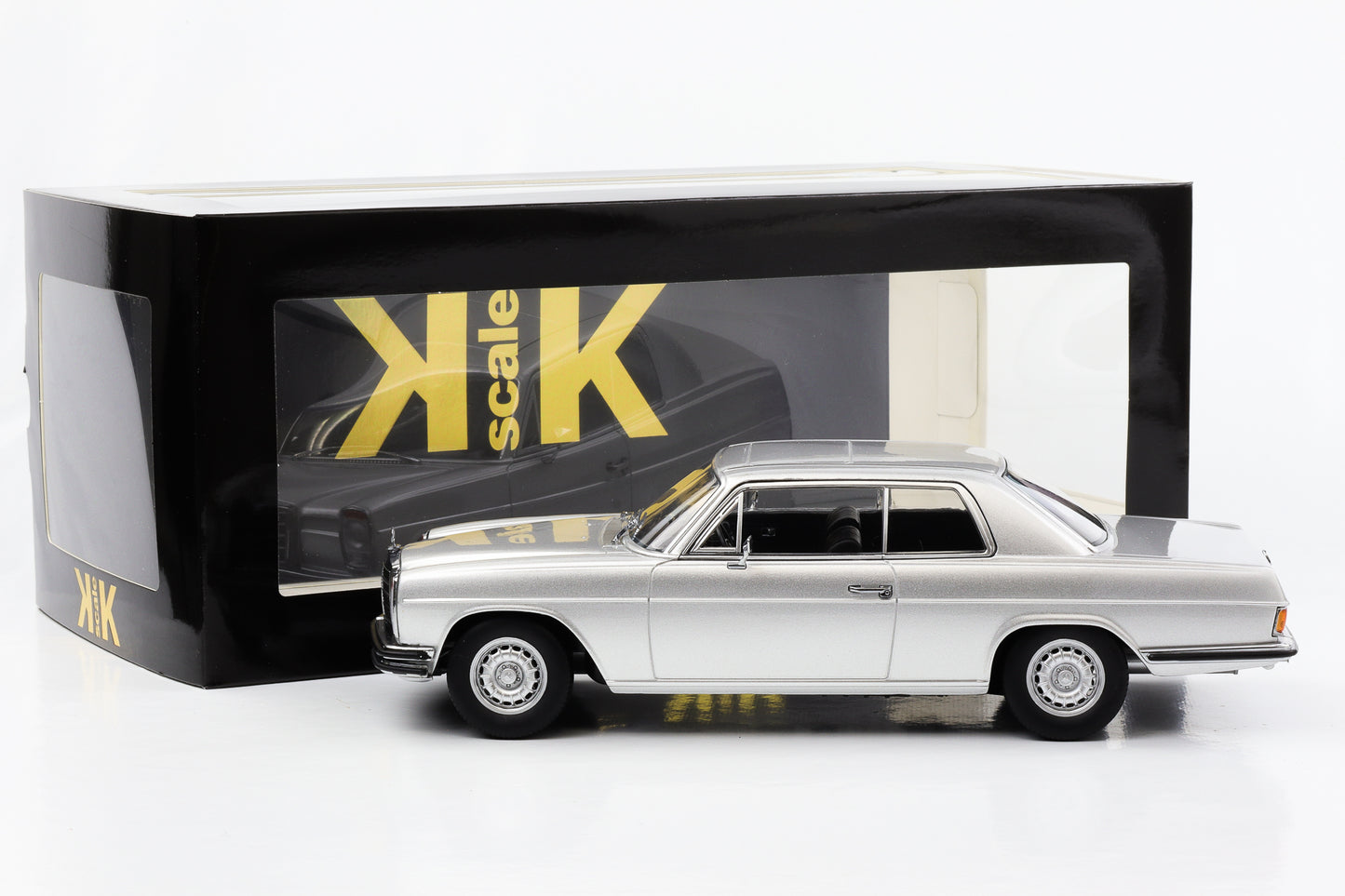 1:18 Mercedes-Benz 250C/8 Coupe W114 1969 metallic silber KK-Scale