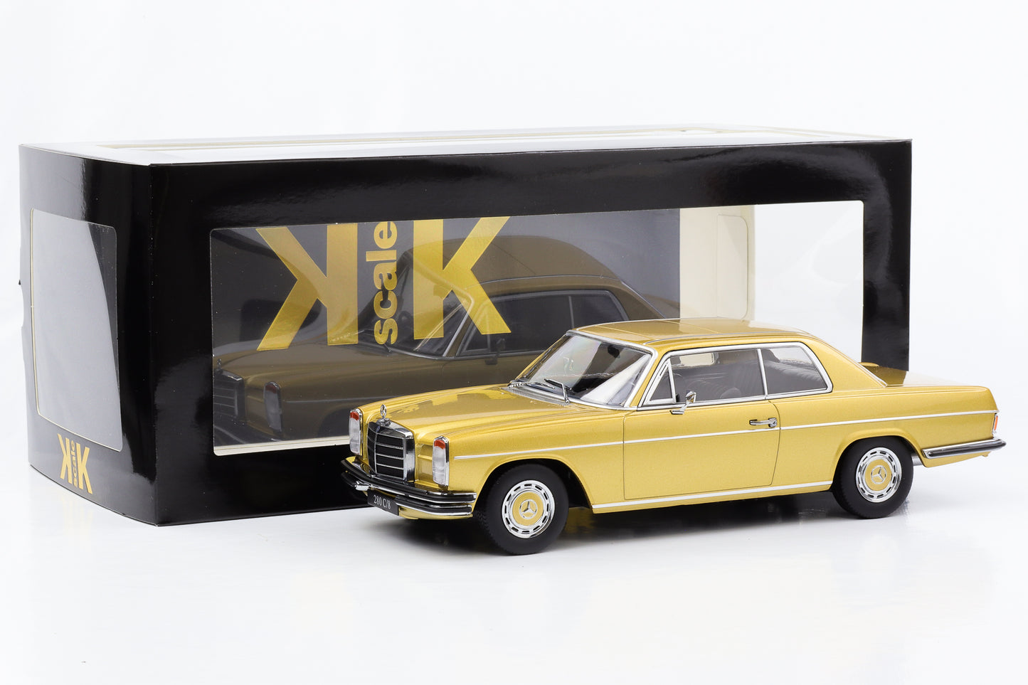 1:18 Mercedes-Benz 280C/8 Coupe W114 1969 metallic gold KK-Scale