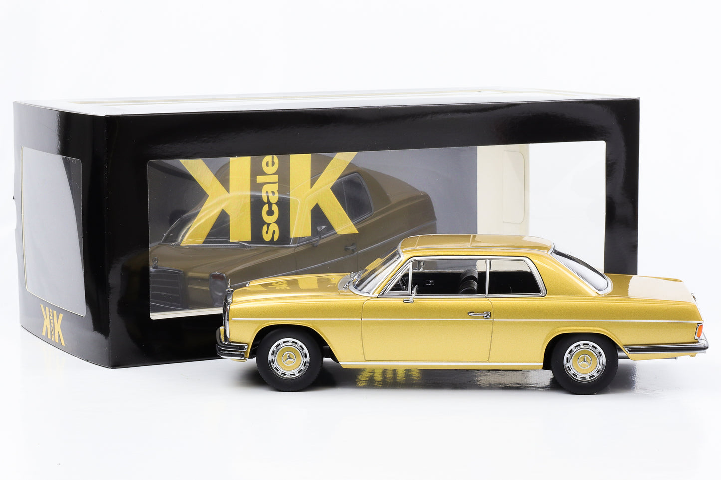1:18 Mercedes-Benz 280C/8 Coupe W114 1969 metallic gold KK-Scale