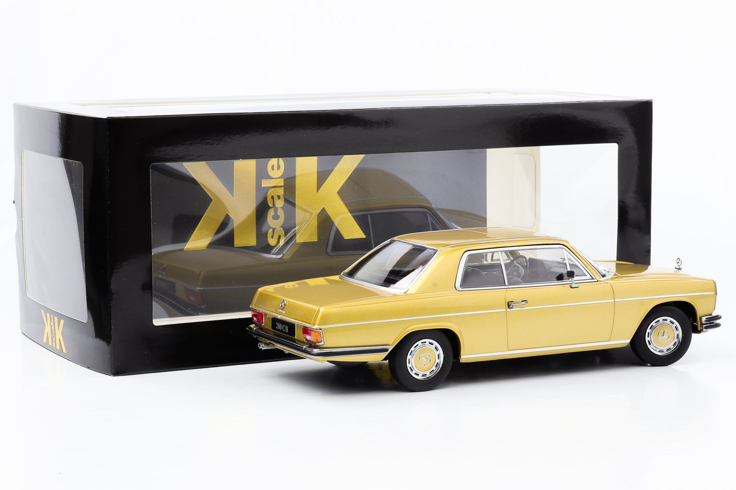 1:18 Mercedes-Benz 280C/8 Coupe W114 1969 metallic gold KK-Scale