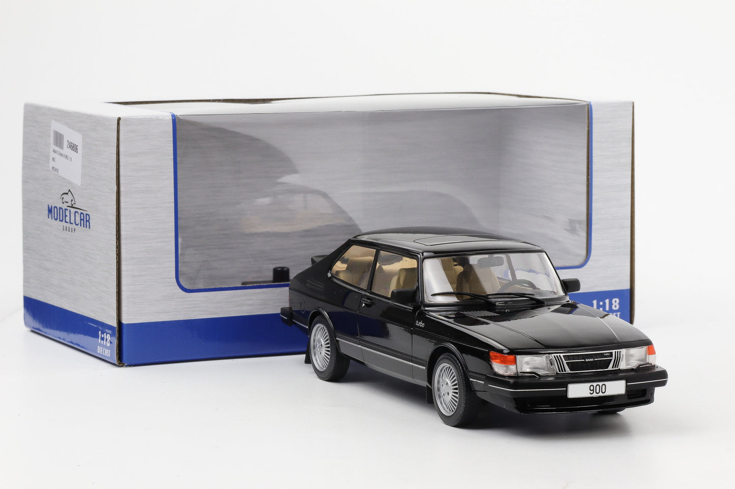 1:18 MCG Saab 900 Turbo 1981 schwarz diecast