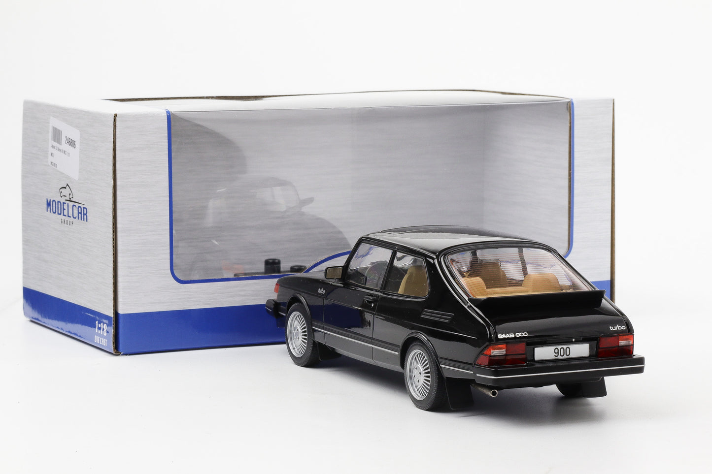 1:18 MCG Saab 900 Turbo 1981 schwarz diecast
