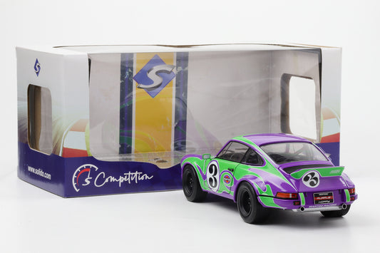 1:18 Solido Porsche 911 RSR #3 Martini Racing 1973 Hippie Tribute lila grün diecast