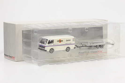 1:43 Premium ClassiXXs VW LT28 Kastenwagen Martini mit Anhänger