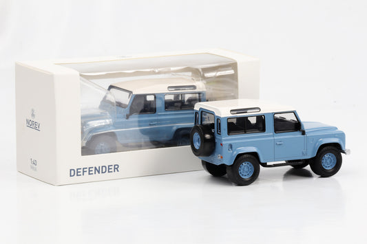 1:43 Land Rover Defender 90 blau 1995 Norev Jet Car diecast