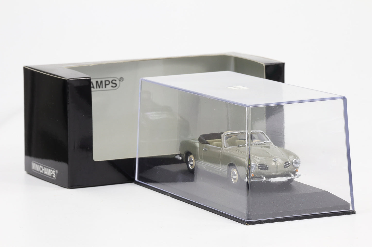 1:43 Minichamps VW Karmann Ghia Cabriolet 1957 diamantgrau metallic