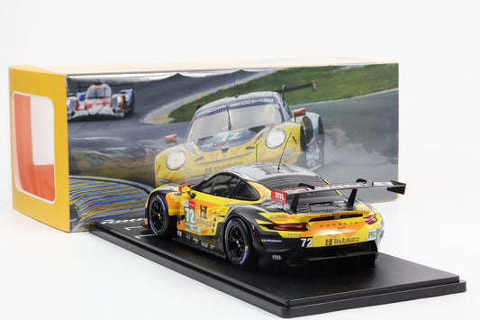 1:18 IXO Porsche 911 RSR #72 24h LeMans 2021 HubAuto Racing diecast
