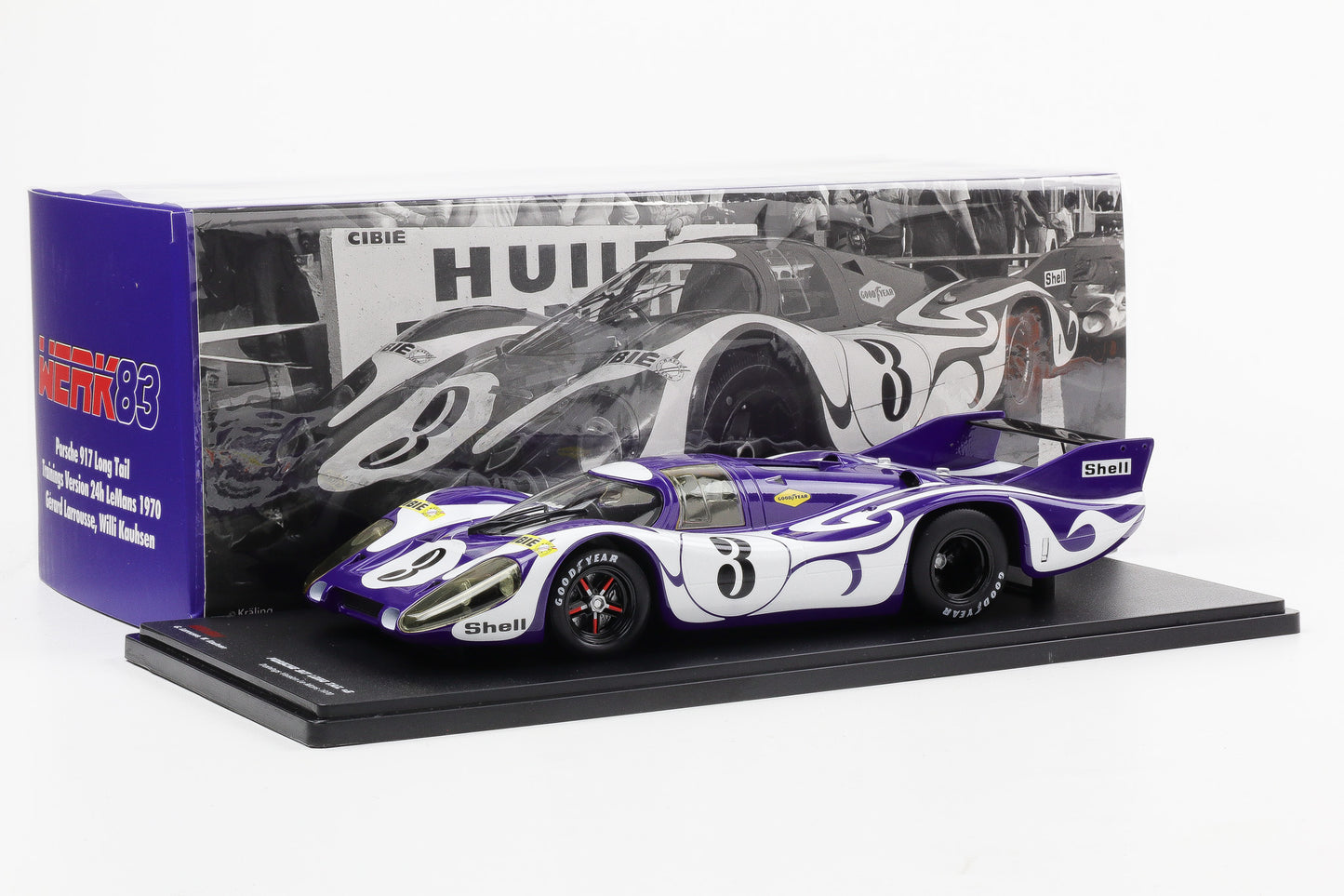 1:18 Werk83 917 Long Tail #3 Hippie Trainings Version 24h LeMans 1970 Larrousse