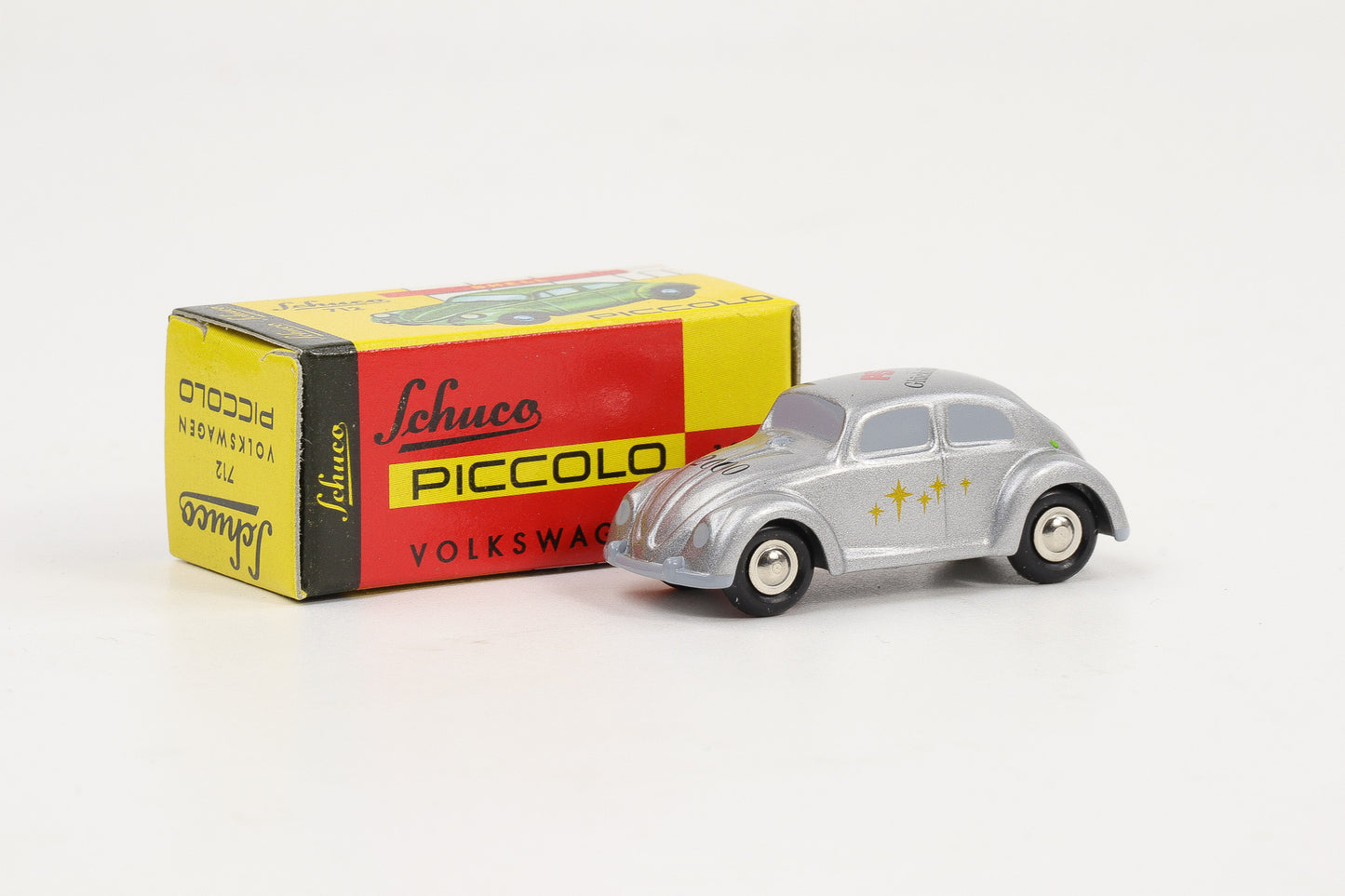 1:90 Schuco Piccolo VW Käfer Glückskäfer 2000 metallic-silber Art.Nr. 01262