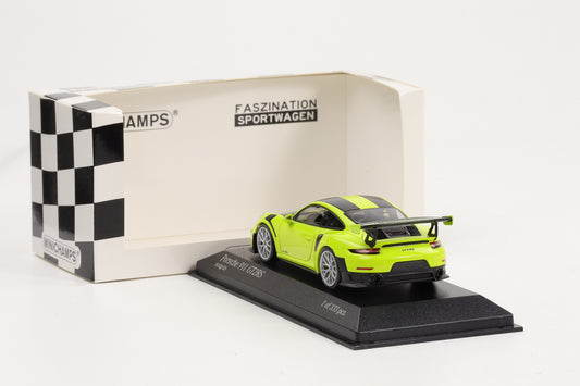 1:43 Minichamps Porsche 911 991.2 GT2RS 2018 acidgrün / silberne Felgen