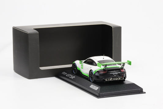 1:43 Minichamps Porsche 911 GT3 R weiß-grün-schwarz Dealer WAP 020 912 0K