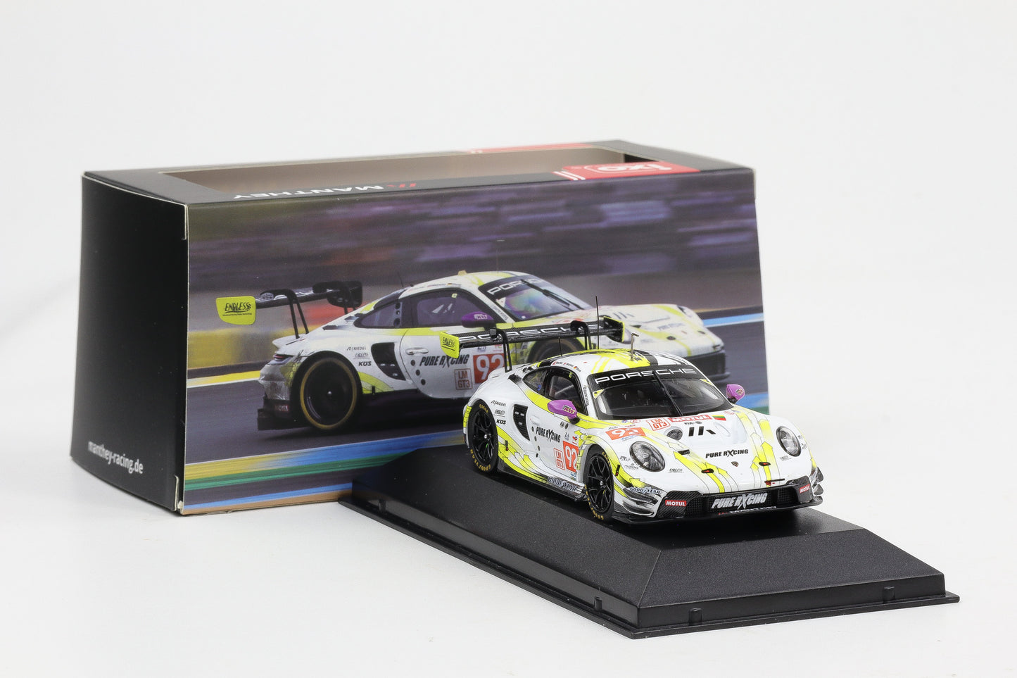 1:43 IXO Manthey Racing Porsche 911 GT3 R #92 24h LeMans 2024 LMGT3