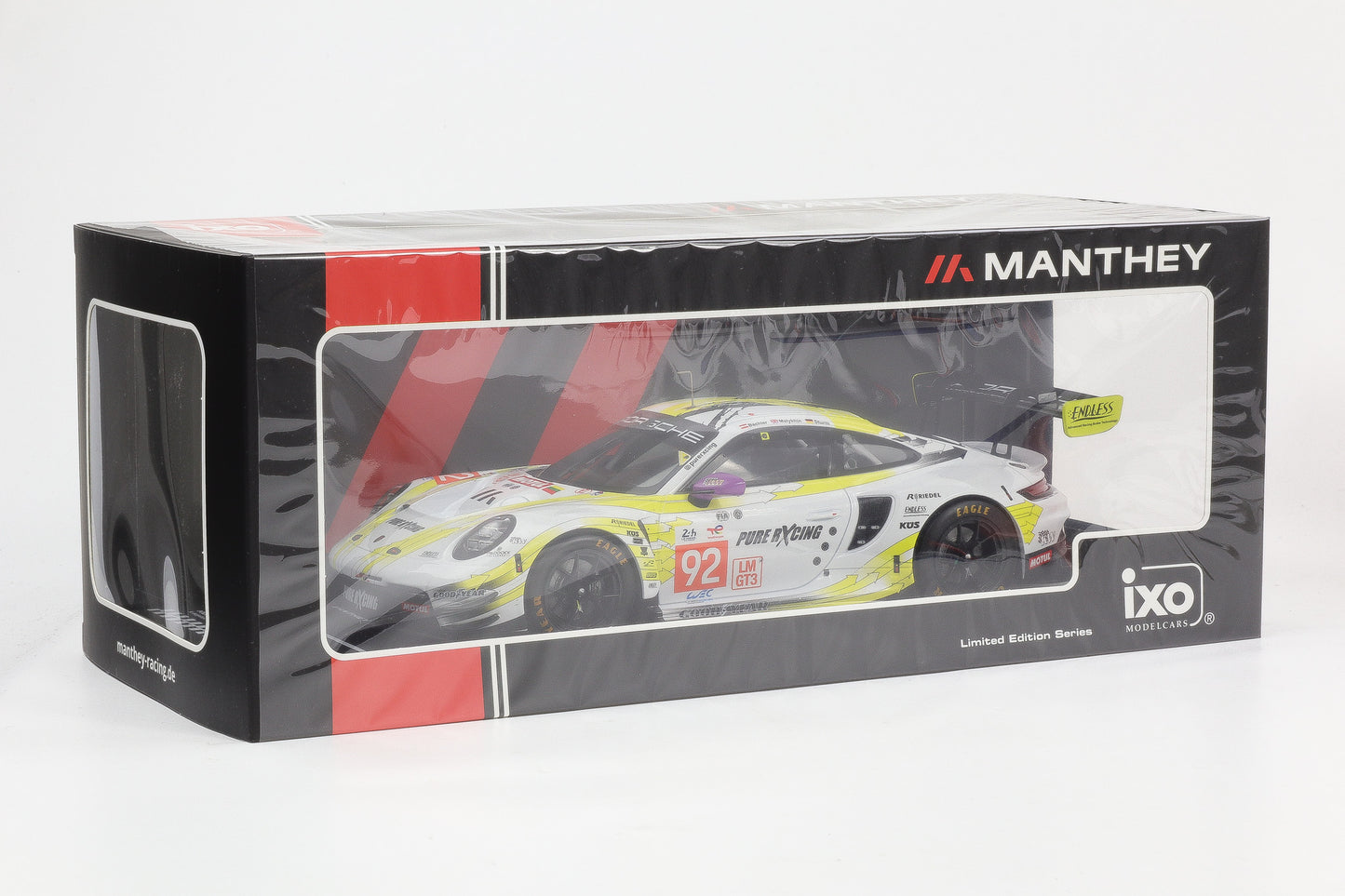 1:18 IXO Manthey Racing Porsche 911 GT3 R #92 24h LeMans 2024 LMGT3