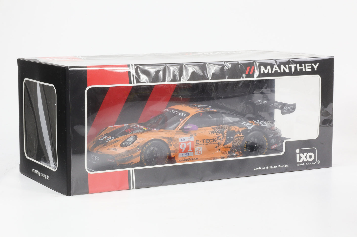 1:18 IXO Manthey Porsche 911 GT3 R #91 Class Winner 24h LeMans 2024 LMGT3
