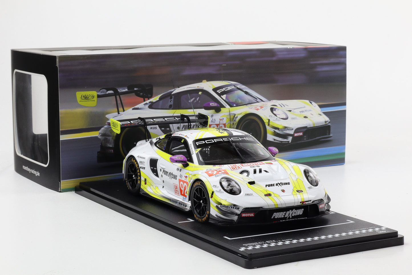 1:18 IXO Manthey Racing Porsche 911 GT3 R #92 24h LeMans 2024 LMGT3