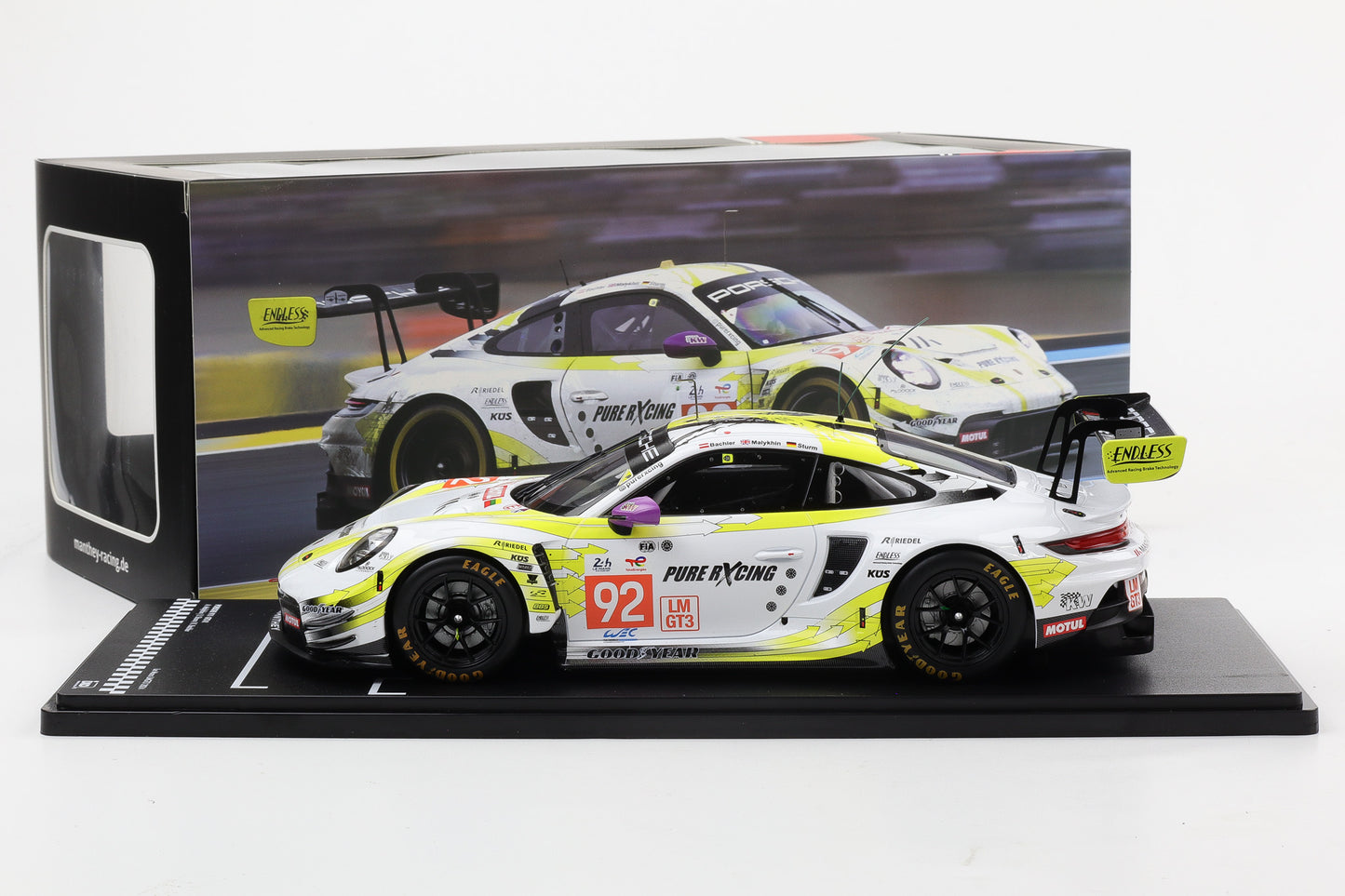 1:18 IXO Manthey Racing Porsche 911 GT3 R #92 24h LeMans 2024 LMGT3