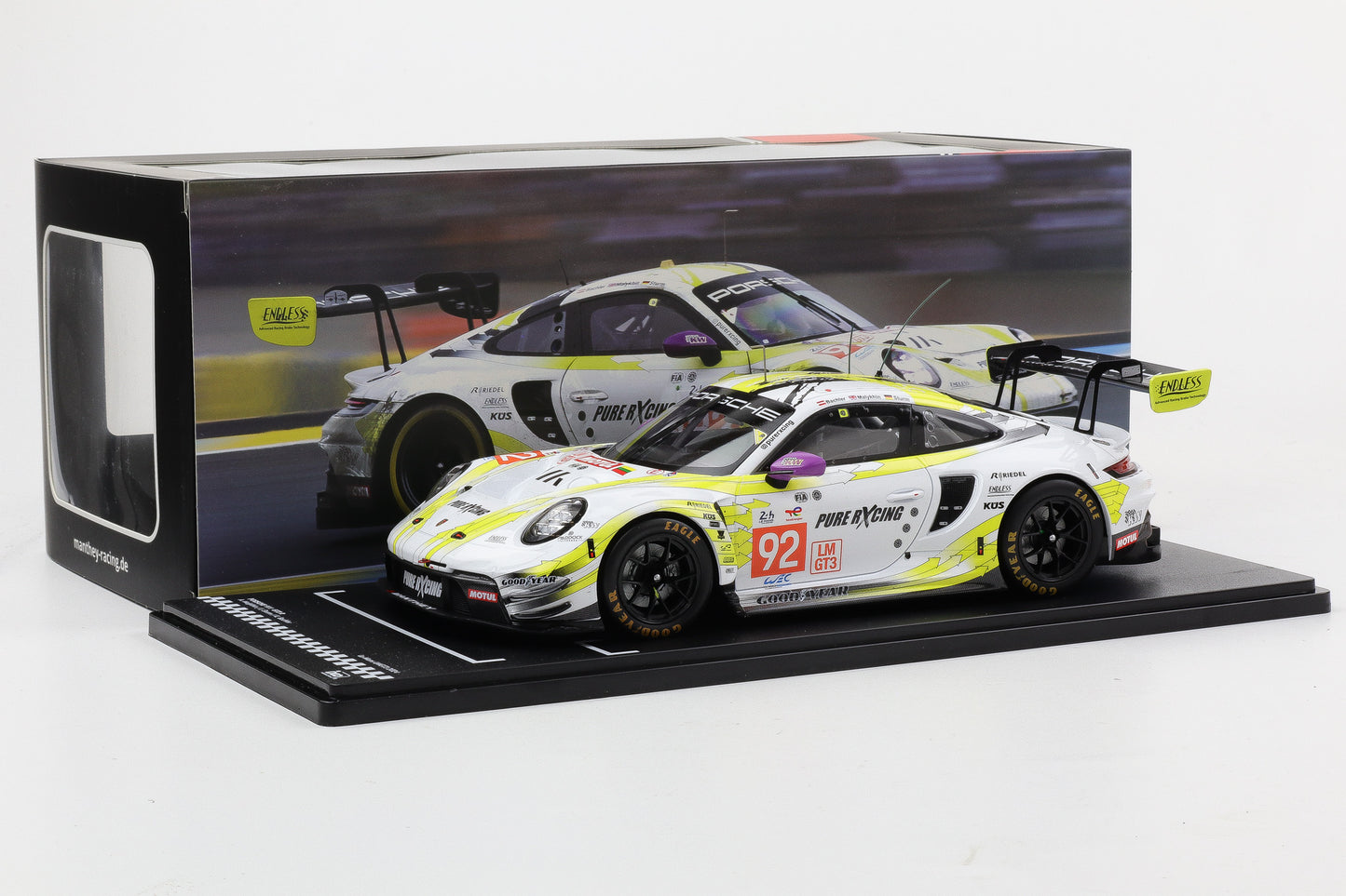 1:18 IXO Manthey Racing Porsche 911 GT3 R #92 24h LeMans 2024 LMGT3