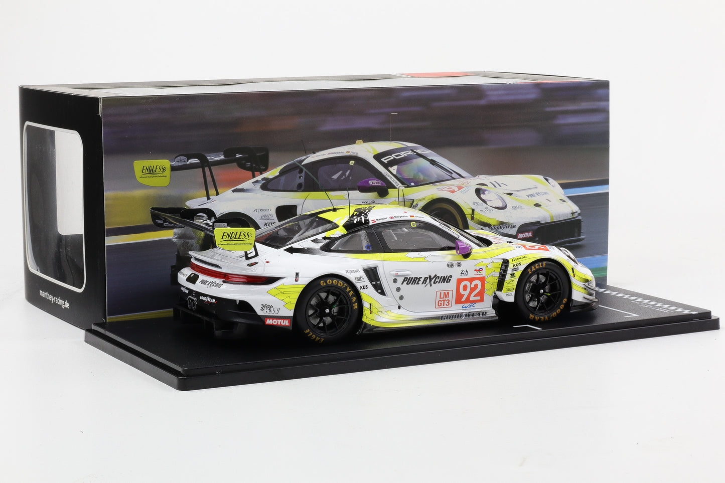 1:18 IXO Manthey Racing Porsche 911 GT3 R #92 24h LeMans 2024 LMGT3