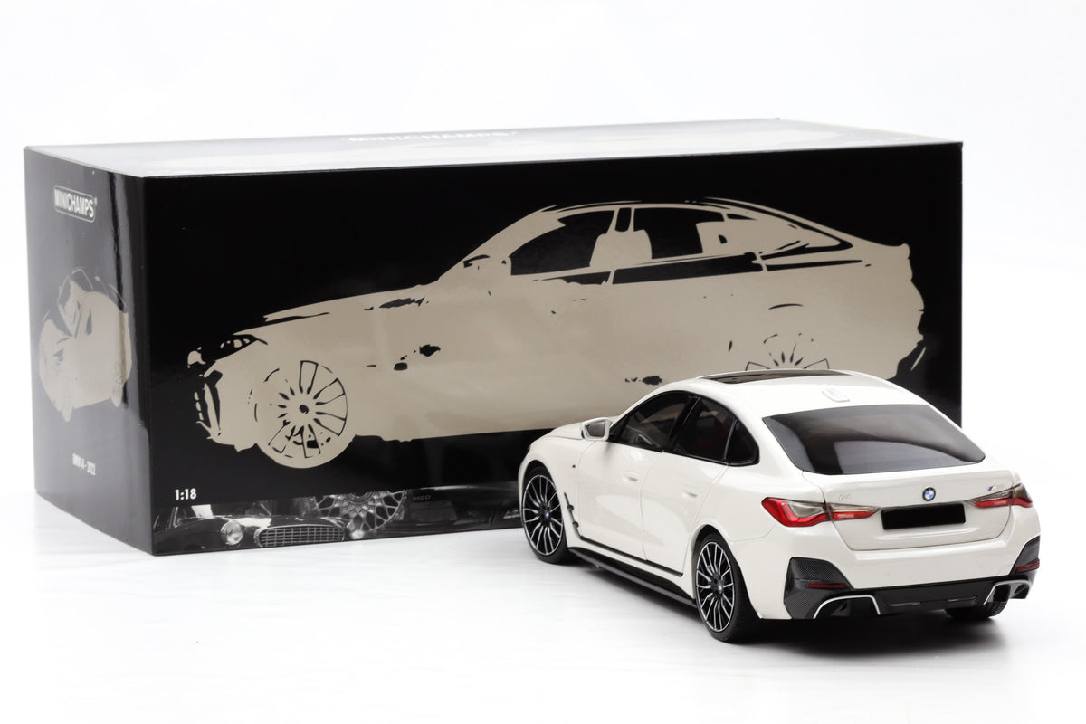 1:18 Minichamps BMW i4 M50 G26 Gran Coupé 2022 white metallic