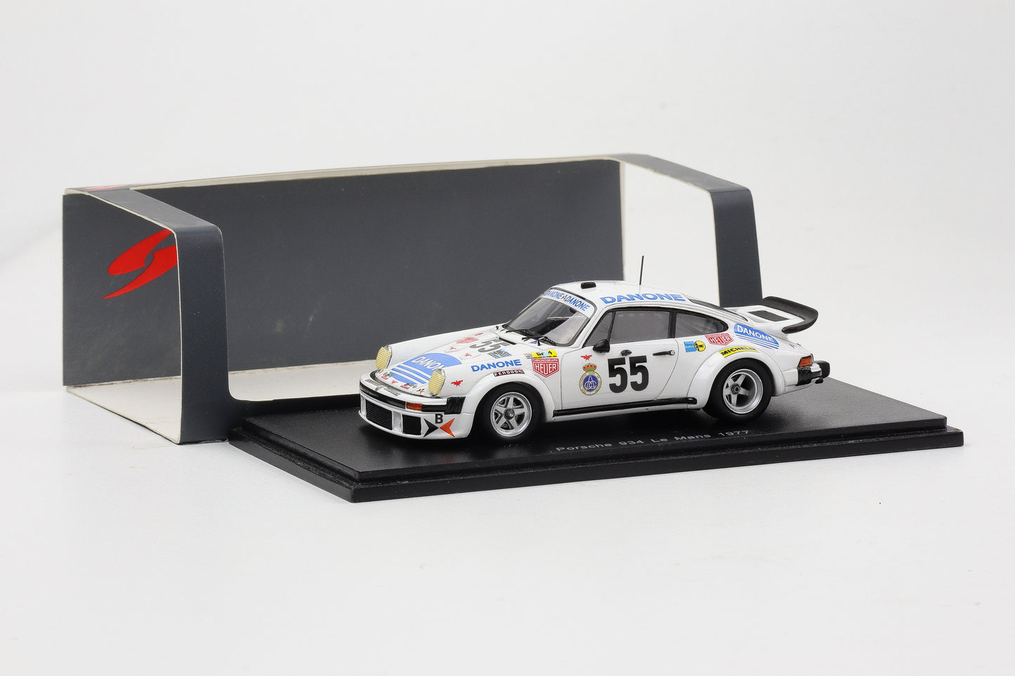 1:43 Spark Porsche 911 934 RSR weiß #55 Le Mans 1977 Danone S5090