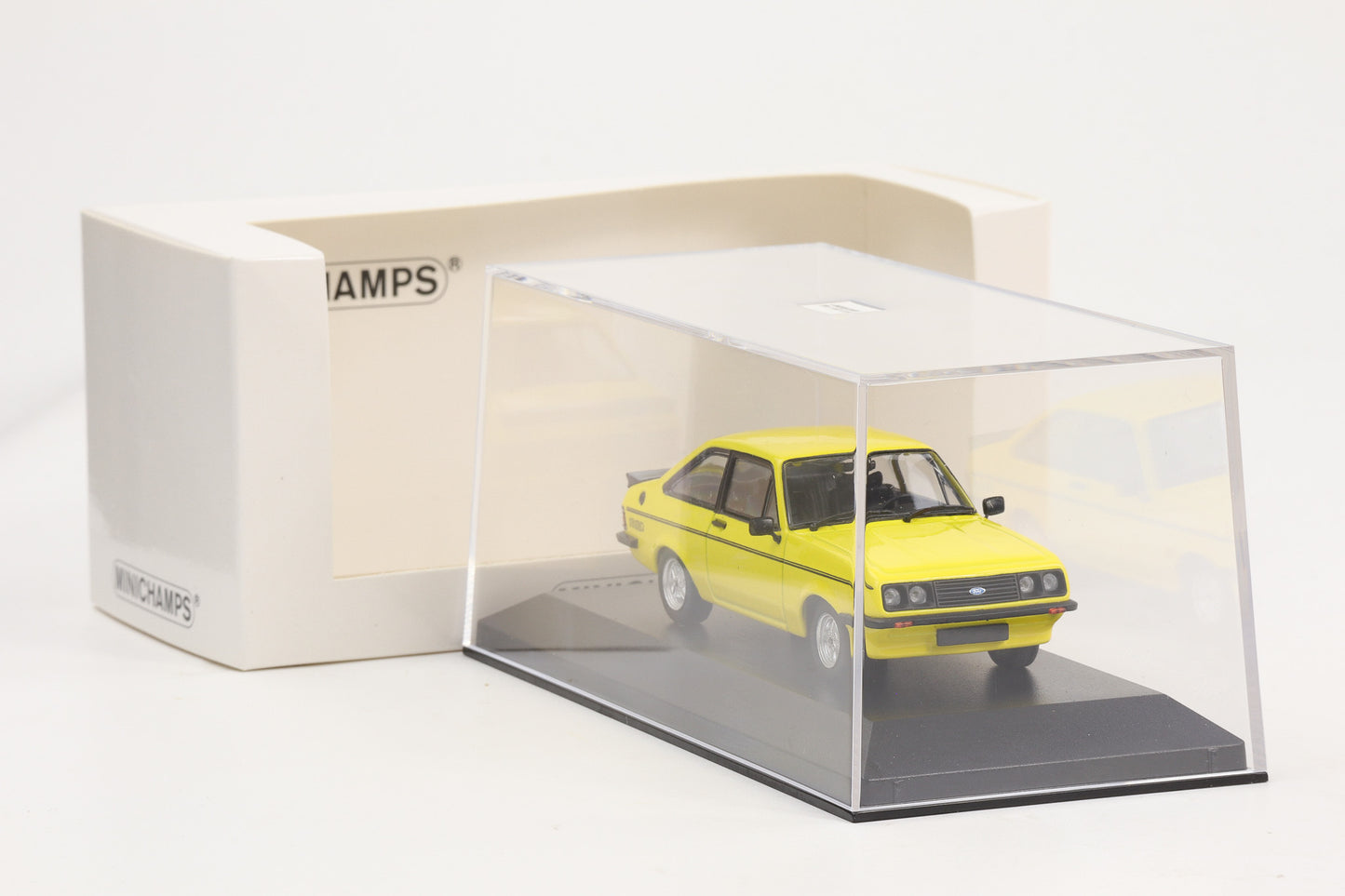 1:43 Ford Escort MK II RS 2000 1976 gelb Minichamps limited