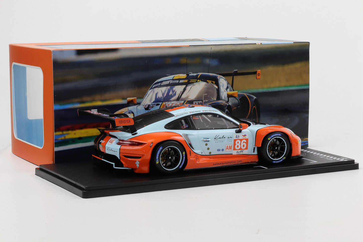 1:18 IXO Porsche 911 RSR-19 Gulf #86 24h LeMans 2023 GR Racing