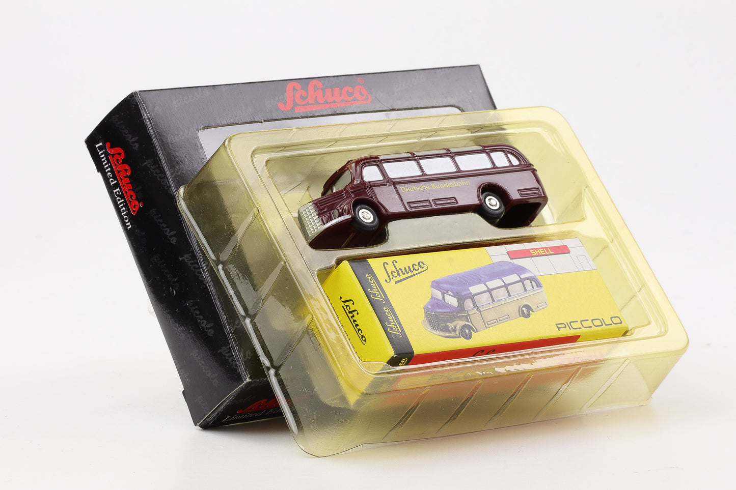 1:90 Schuco Piccolo Mercedes-Benz 0-3500 Deutsche Bundesbahn dunkelrot Art.Nr. 01425