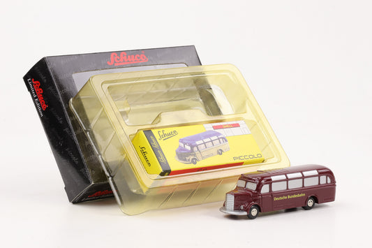 1:90 Schuco Piccolo Mercedes-Benz 0-3500 Deutsche Bundesbahn dunkelrot Art.Nr. 01425