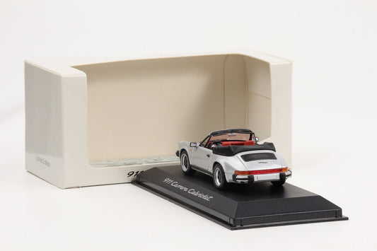1:43 Minichamps Porsche 911 Carrera Cabriolet silber Dealer WAP 020 037 97