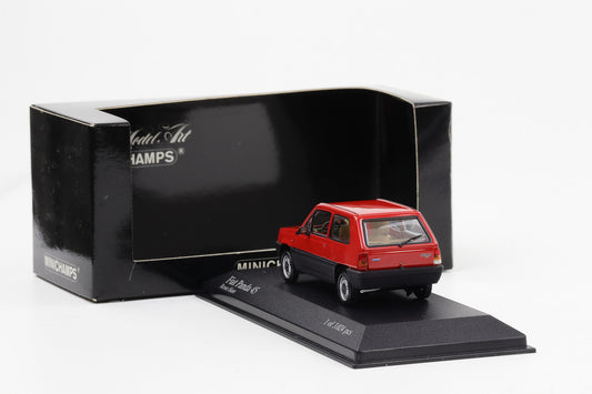 1:43 Minichamps Fiat Panda 45 1980 rot-schwarz