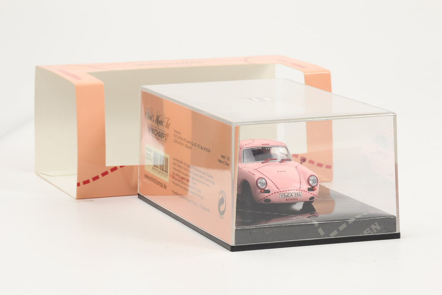 1:43 Minichamps Porsche 356C Coupe Pink Pig